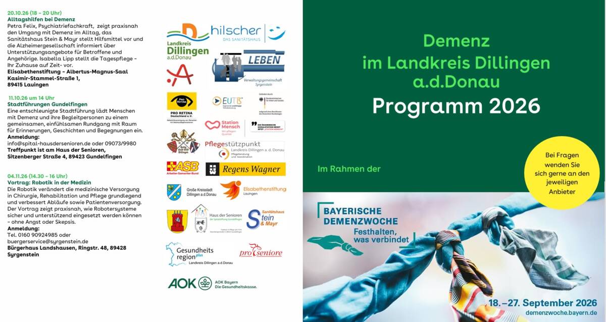 Demenzwoche 2026 - Flyer Seite 1