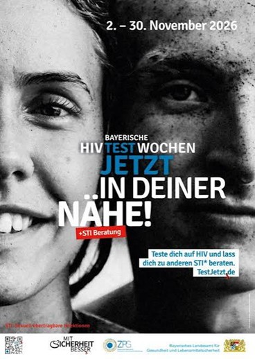 Bayerische HIV-Testwochen im November 2026: Kostenloser Test und Beratung im Gesundheitsamt
